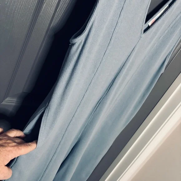 FREE PEOPLE BEACH | Avenue One-Piece Jumpsuit Cotton Oversized Wide Leg Size S - Picture 9 of 14